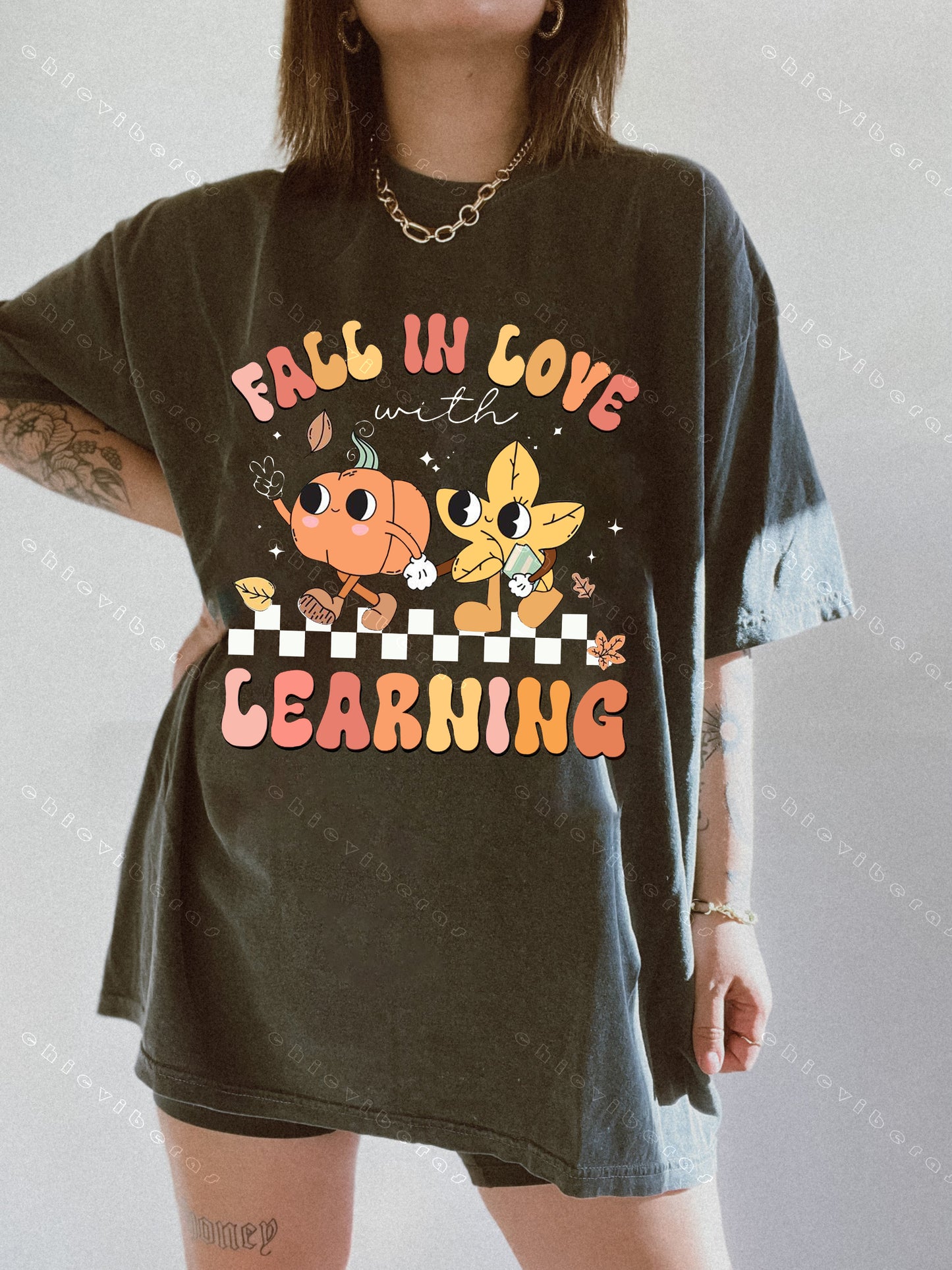 Fall In Love With Learning Teacher Tee