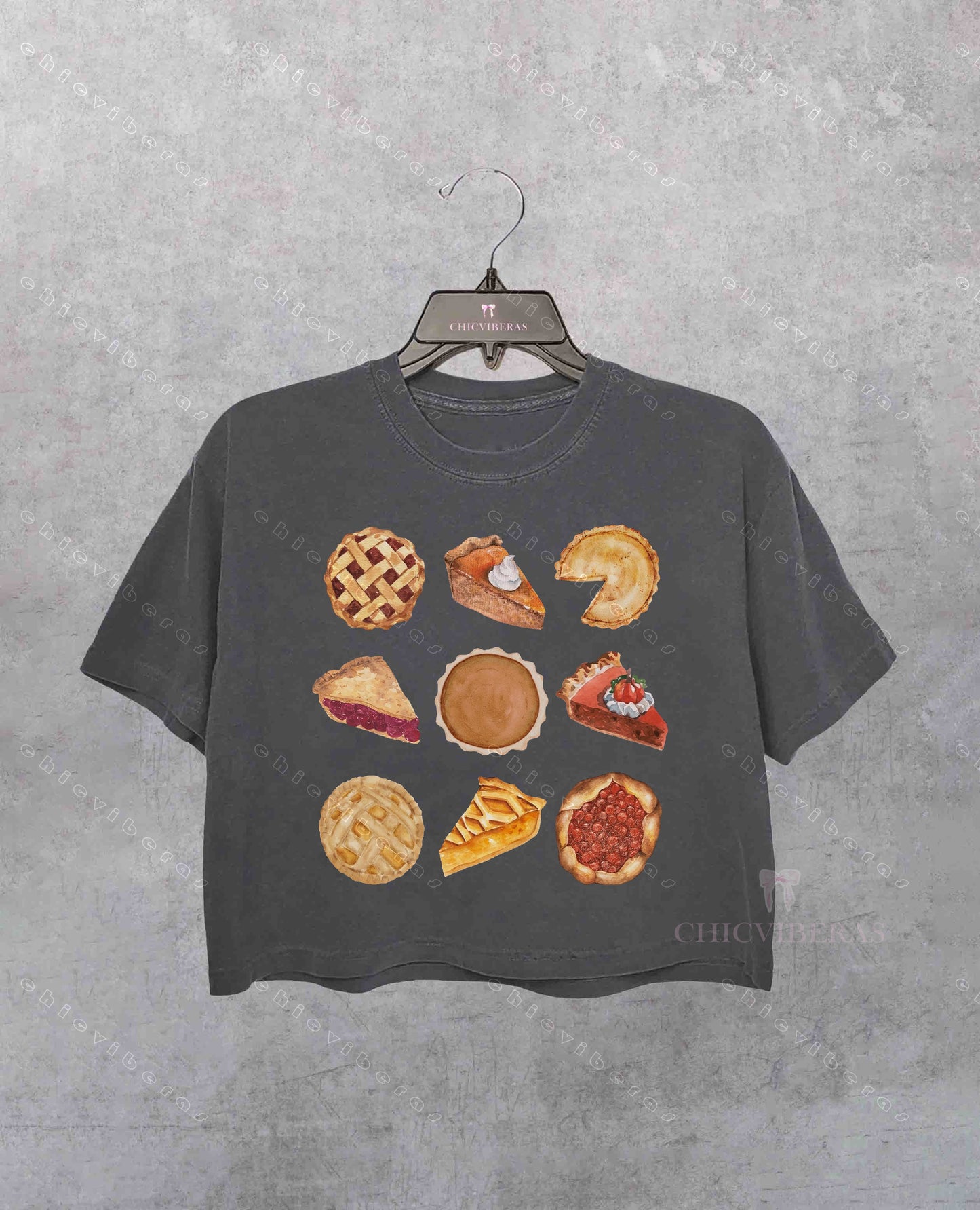 Pumpkin Pie Fall Thanksgiving Crop Shirt