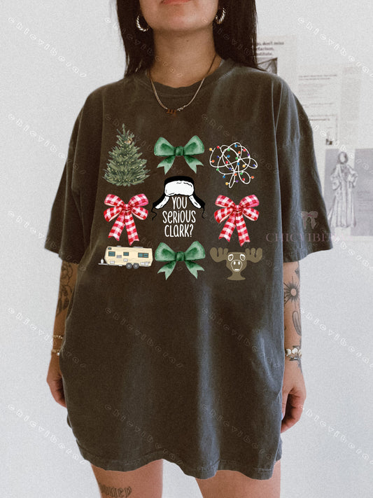 You Serious Clark Christmas Coquette Tee