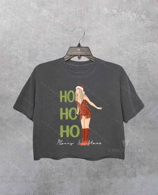 Ho Ho Ho Merry Swiftmas Crop Shirt