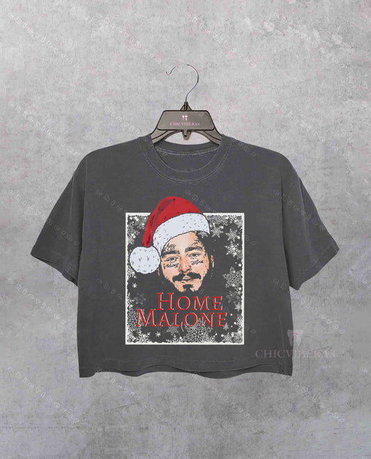 Home Alone Post Malone Christmas Crop Shirt