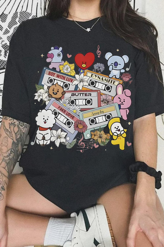 BTS Cassette Tape Tee