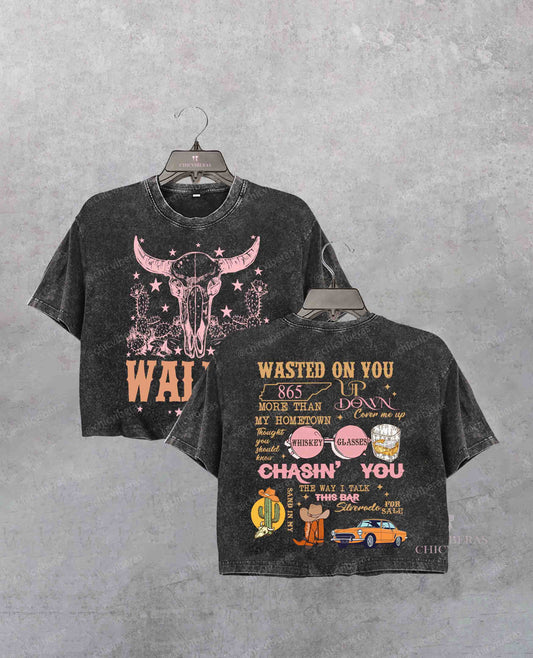 Wallen Country Music Crop Shirt