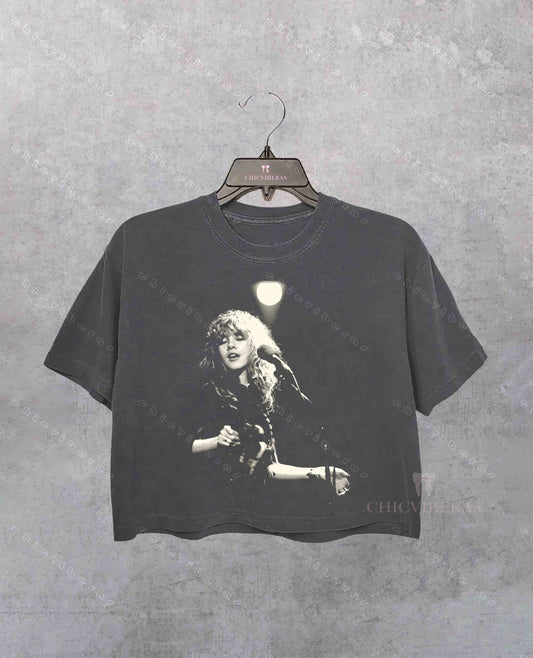 Stevie Nick Music Crop Shirt