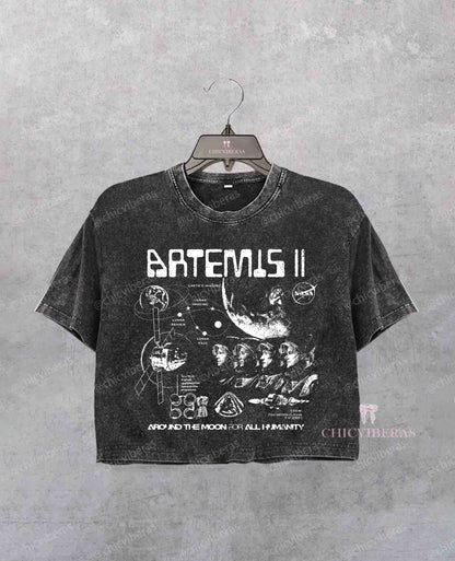 Artemis II NASA Mission Crop Shirt