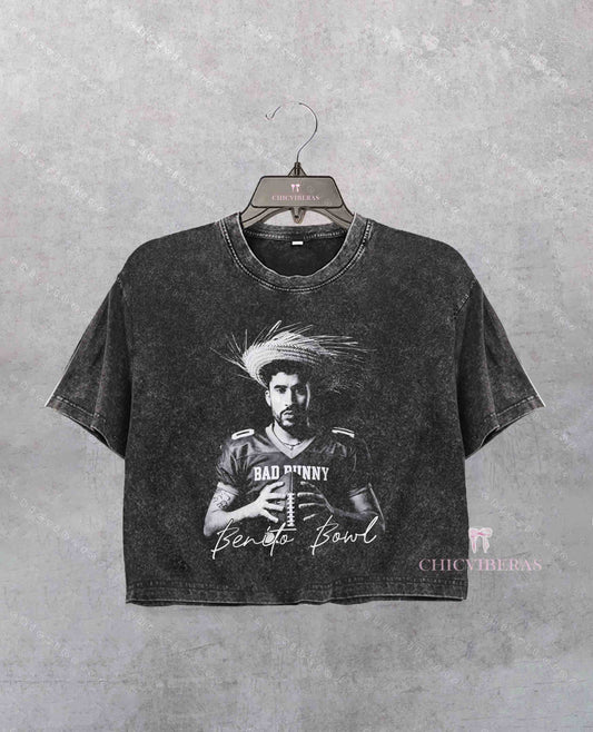 Bad Bunny Football Crop Shirt