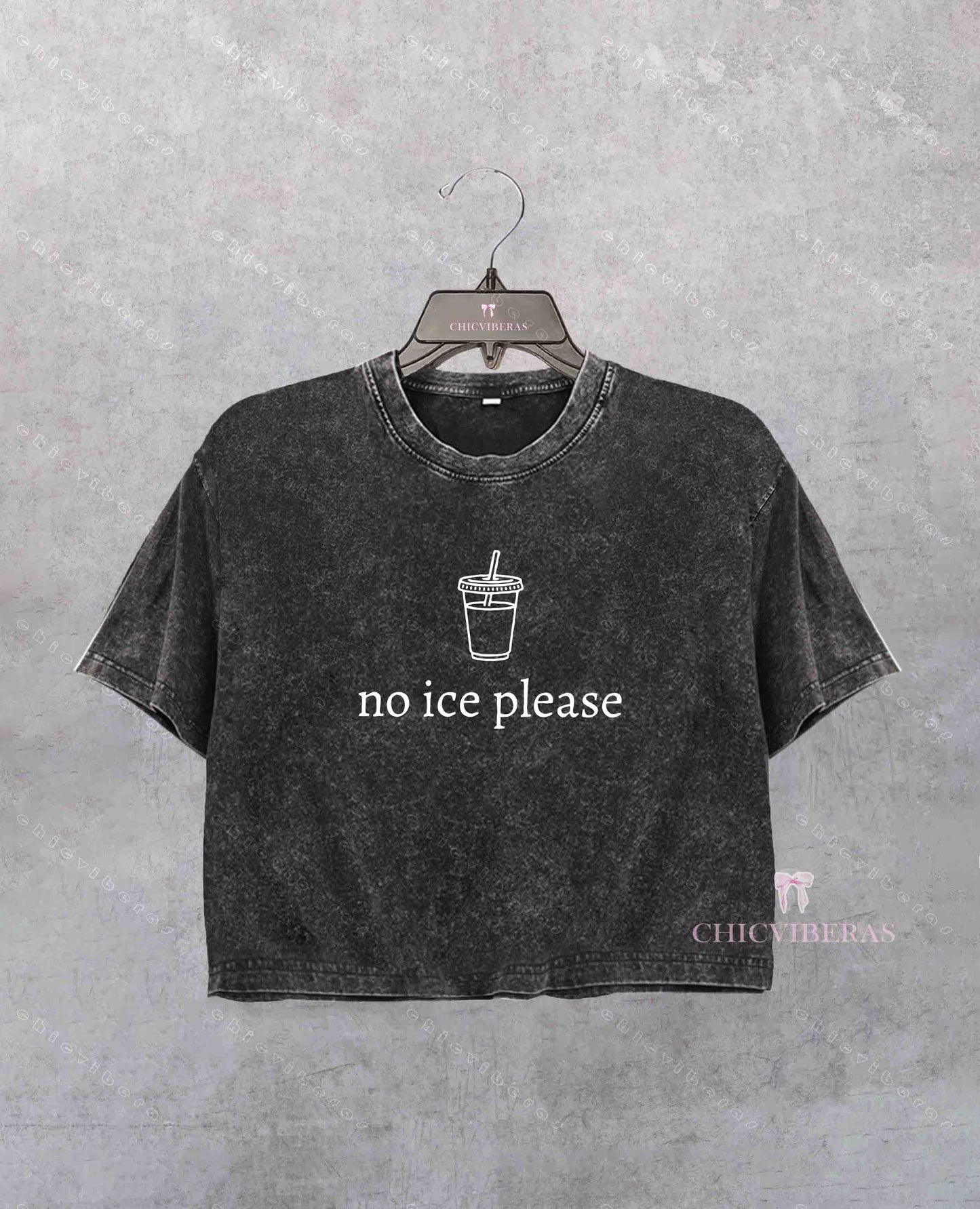 No Ice Please Crop Shirt
