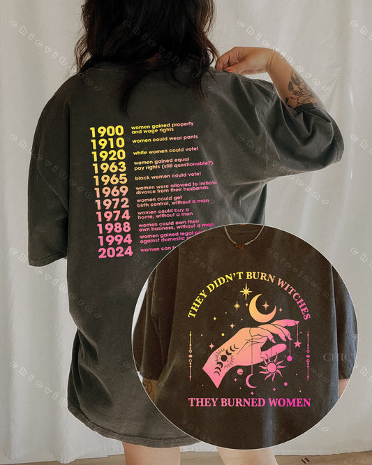 They Didn’t Burn Witches They Burned Women Tee