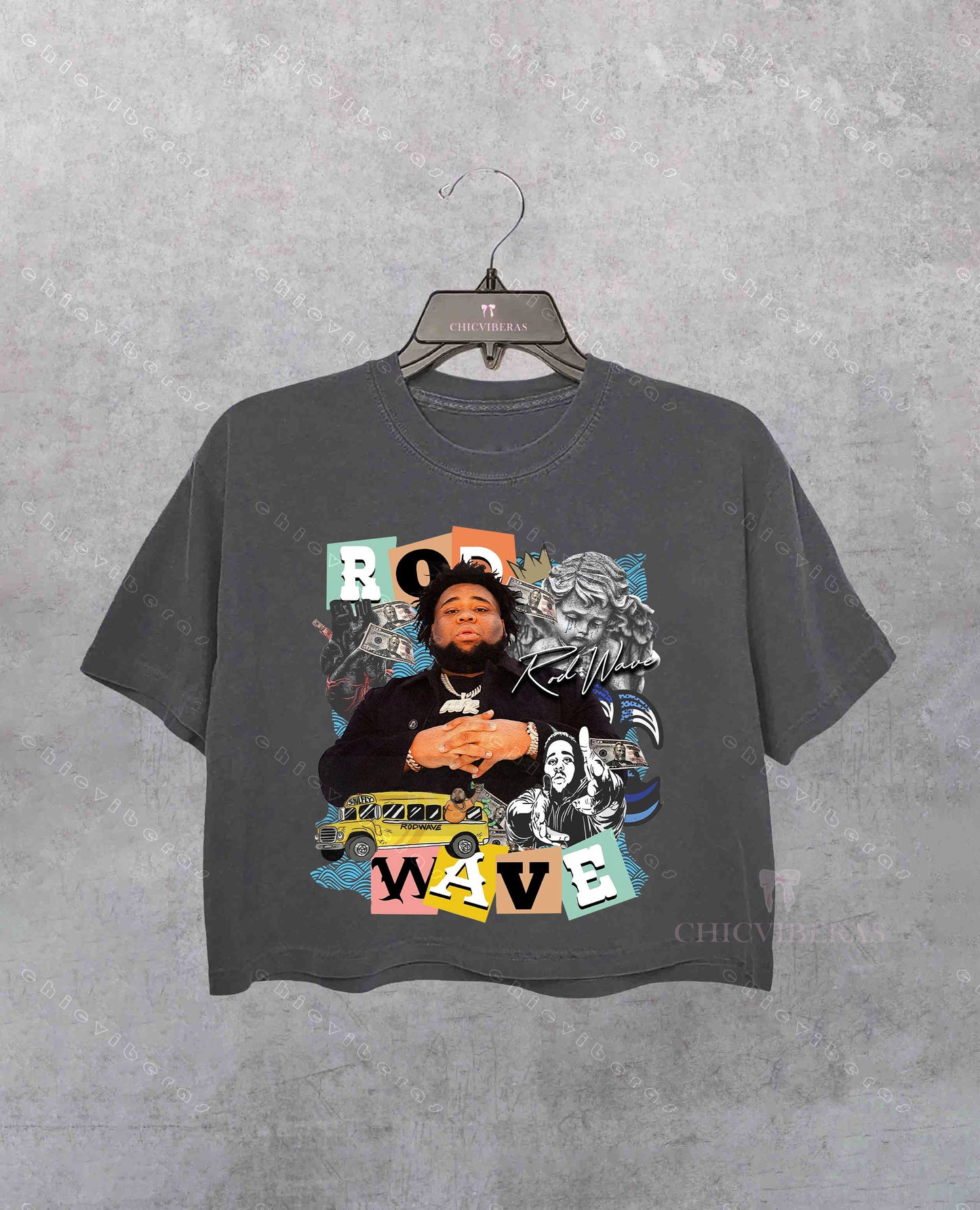 Rod Wave 90s Rap Music Crop Shirt