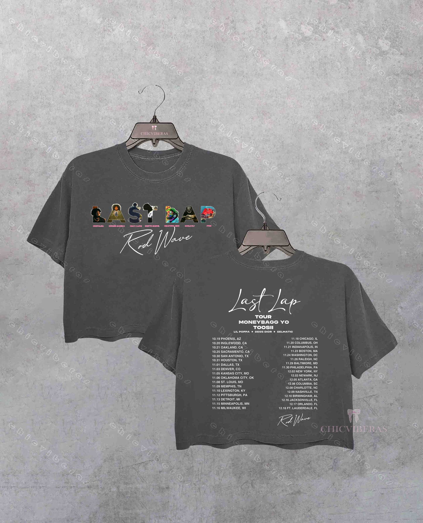 Rod Wave Last Lap Tour 2024 Crop Shirt