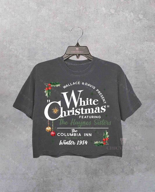 White Christmas Movie 1954 Crop Shirt