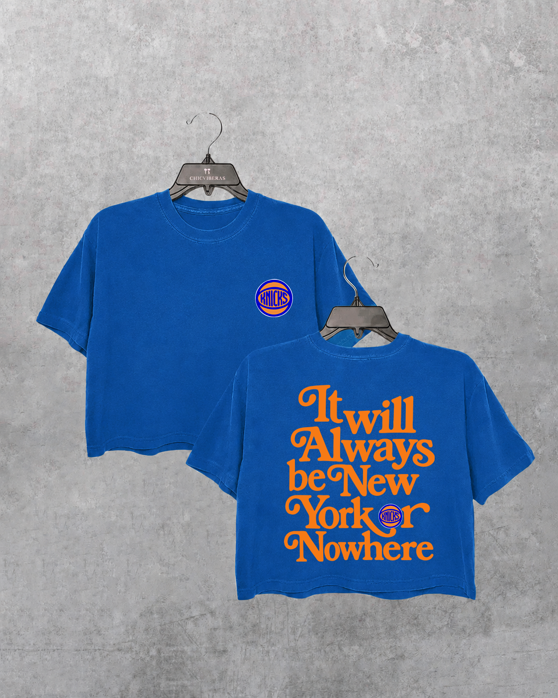 New York Or Nowhere NYC Game Day Crop Shirt
