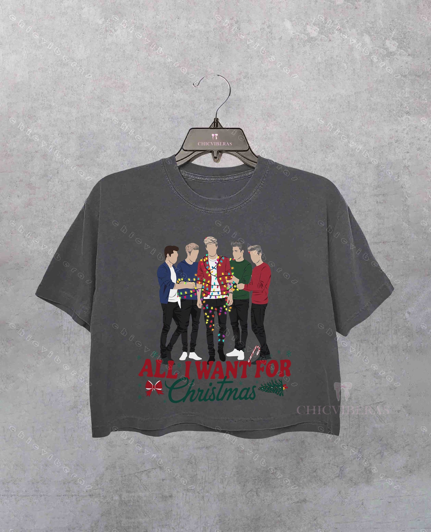 All I Want For Christmas Is Crop Shirt