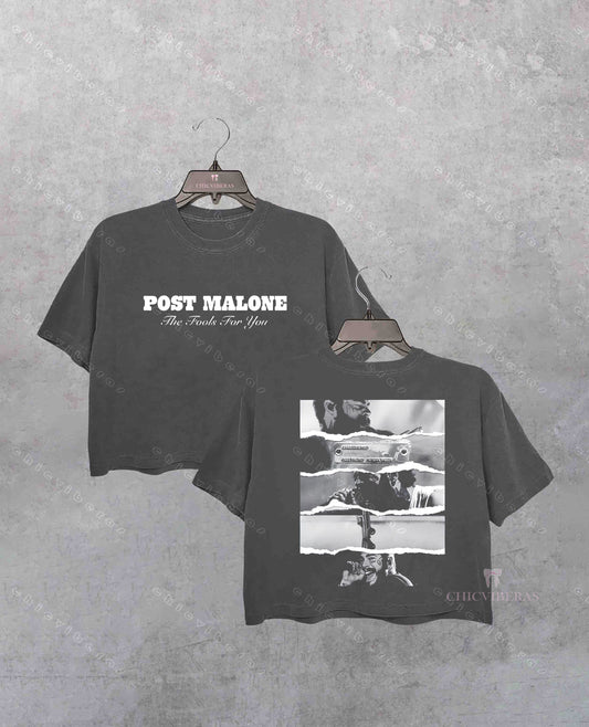 Post Malone Music Concert Crop Shirt