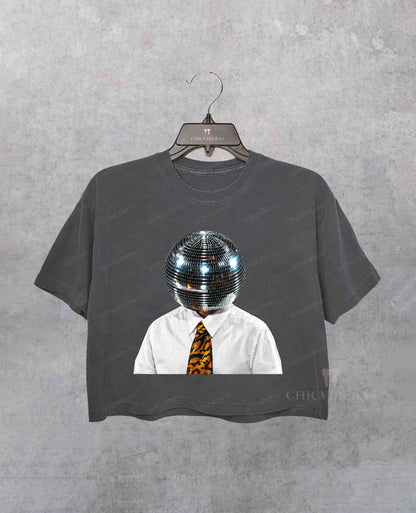 Disco Ball Head HS Together Together Tour Crop Shirt