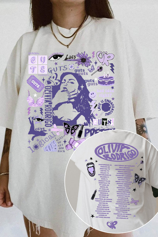 Olivia Rodrigo Guts Tour 2024 Tee