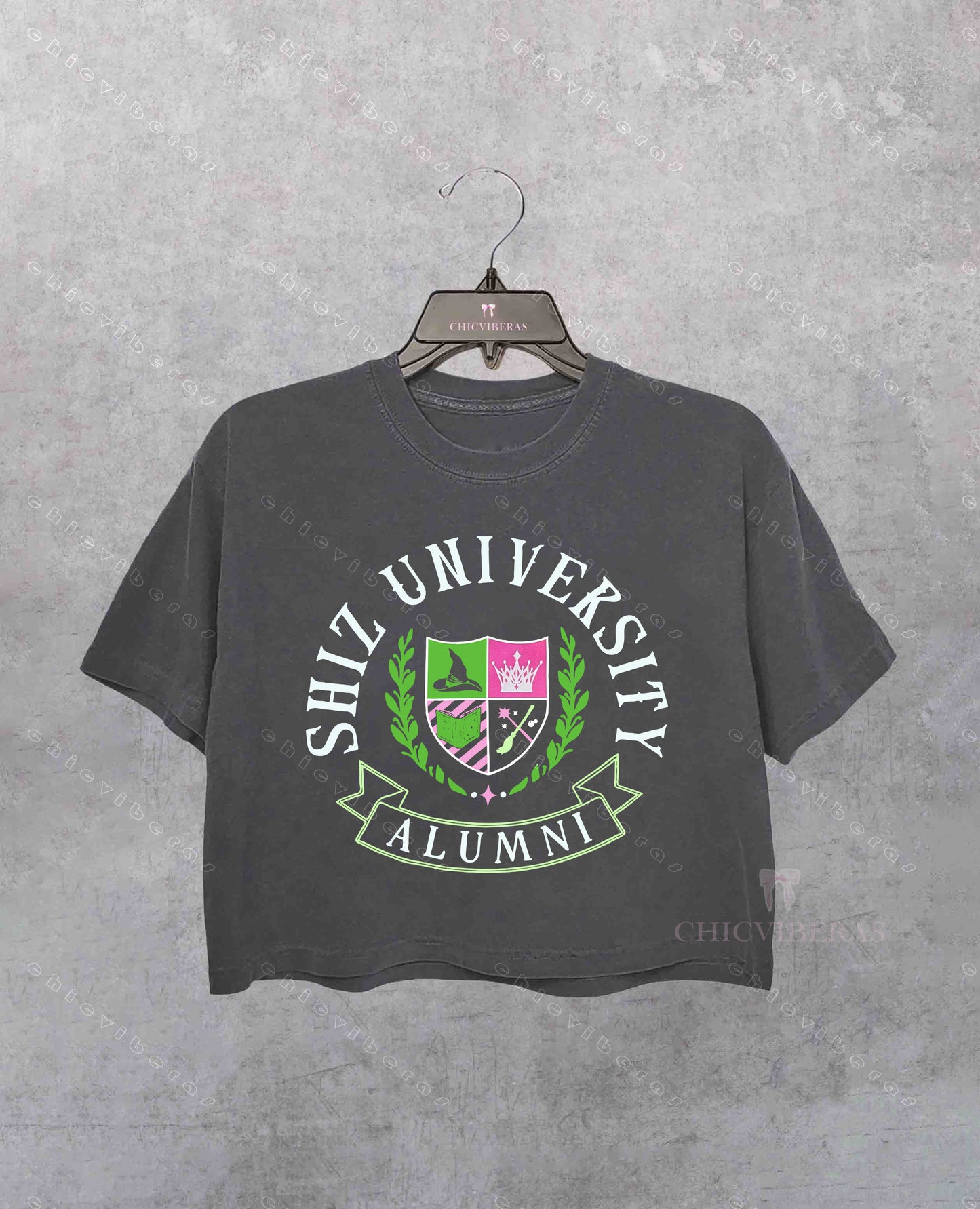 Wicked Musical Inspired SHIZ UNIVERSITY Alumni Crop Shirt