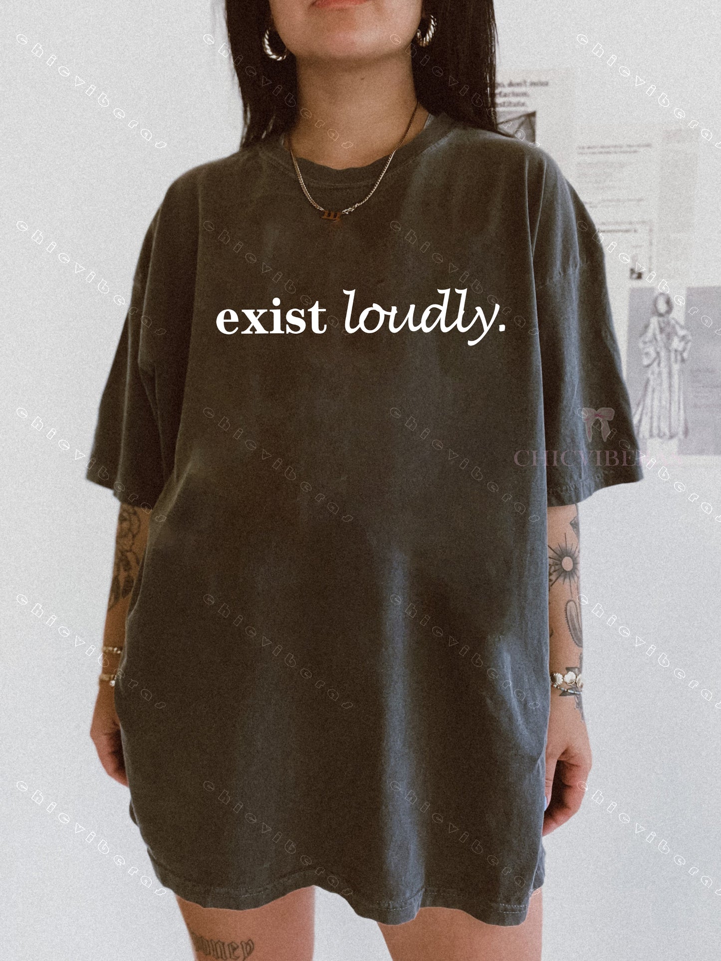 Exist Loudly Feminist Tee