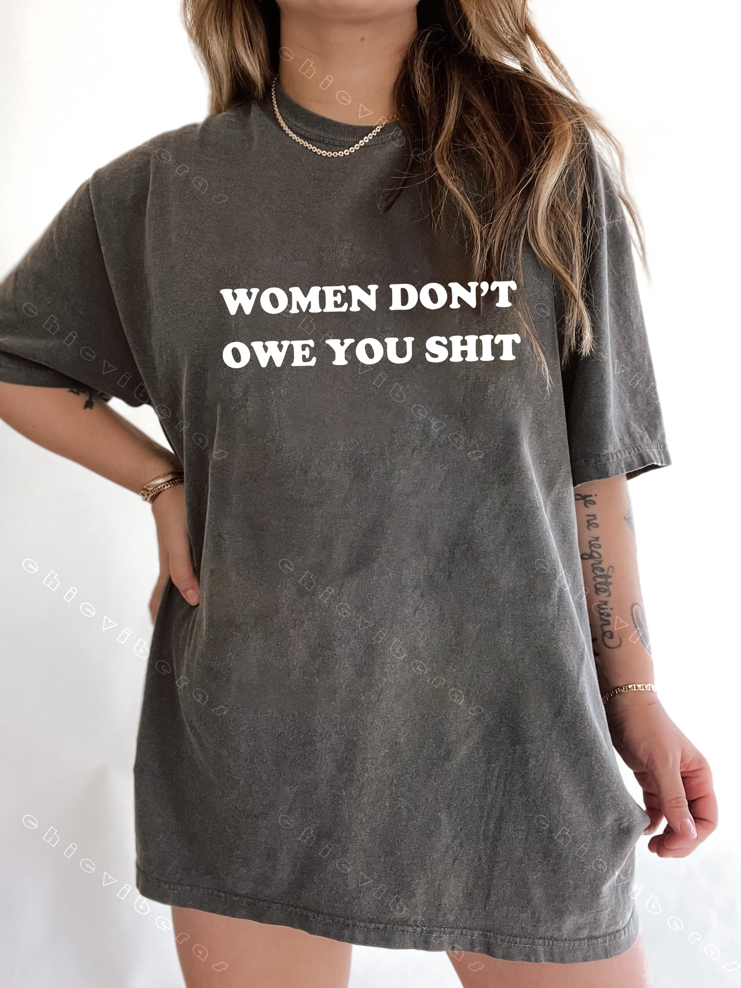 Women Don't Owe You Shit Women's Power Tee