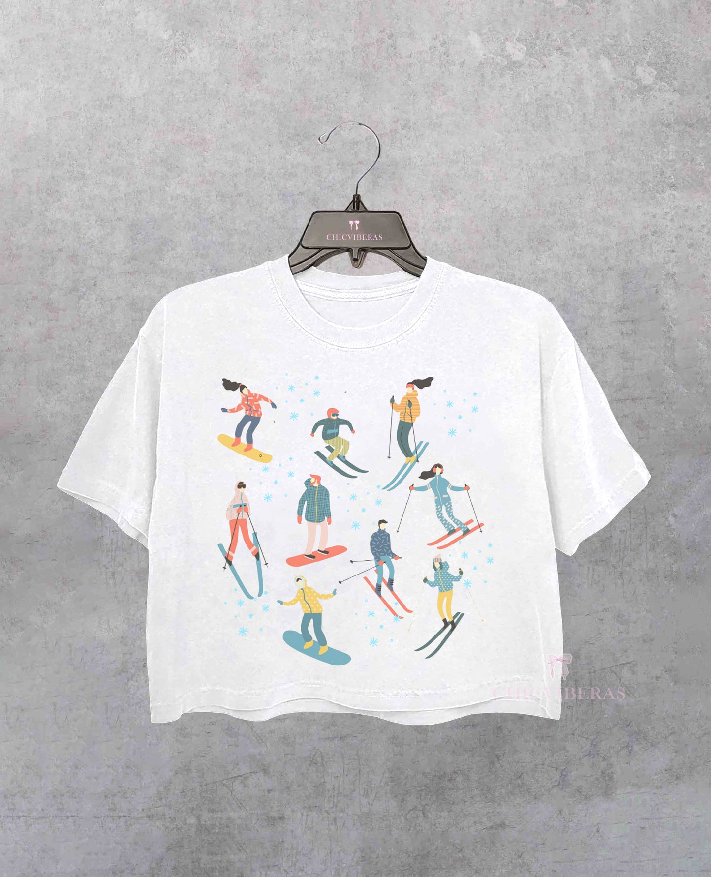 Winter Skiing Crop Shirt