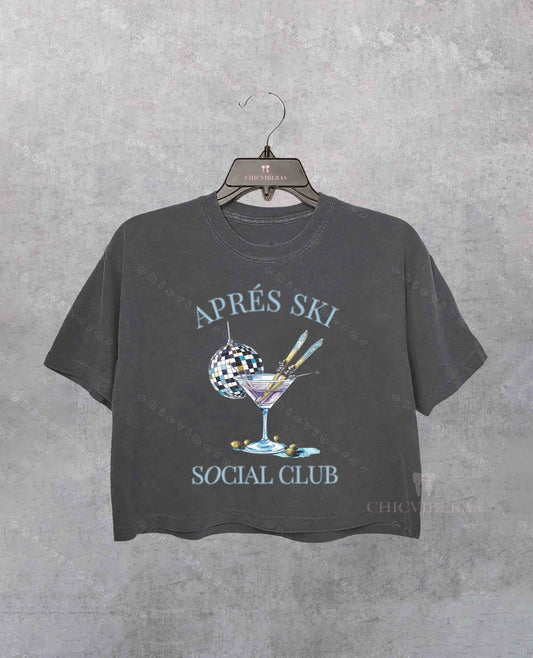 Aprés Ski Club Crop Shirt