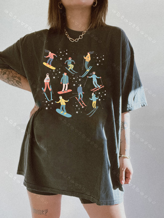 Winter Skiing Tee