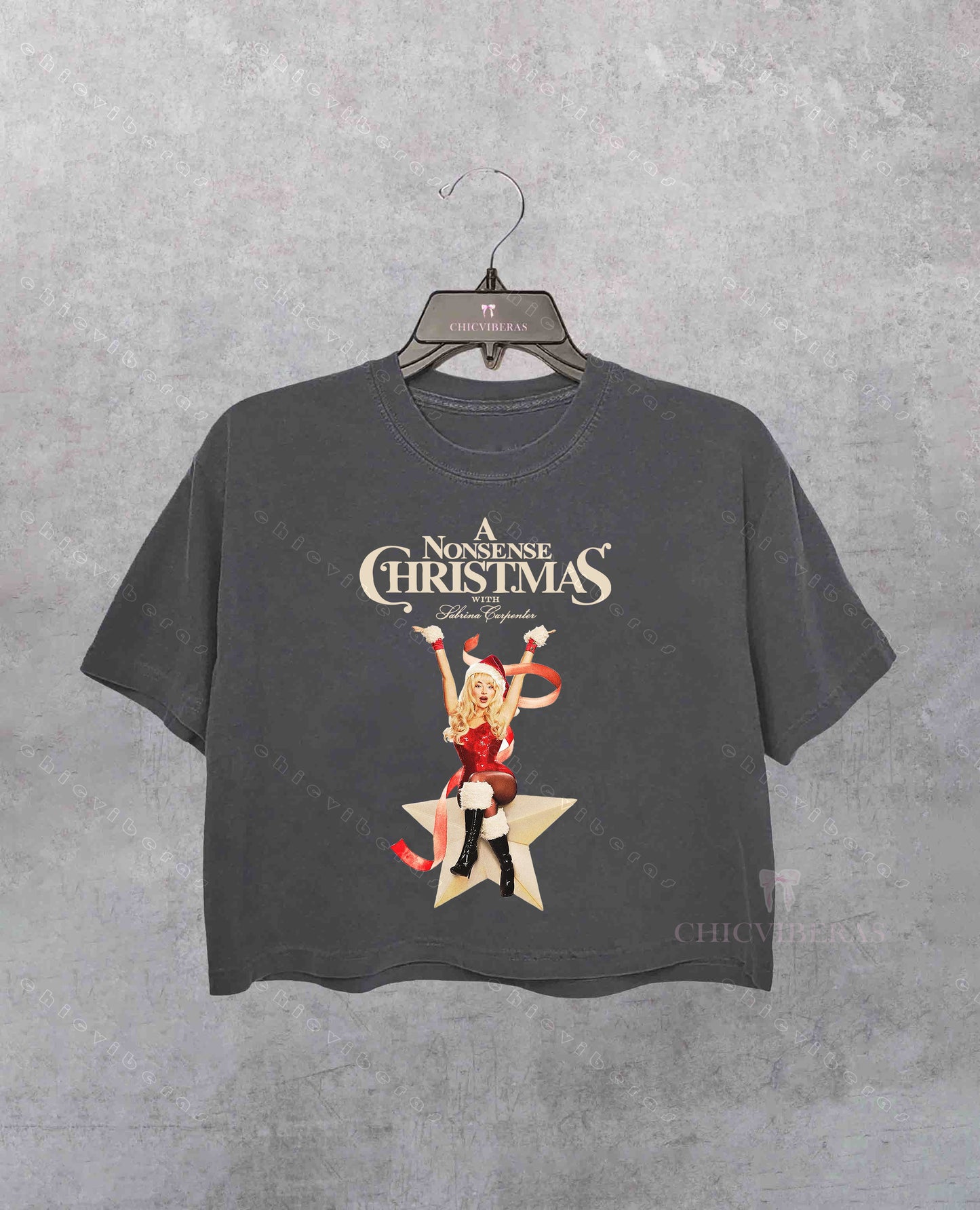 A Nonsense Christmas Sabrina Carpenter Crop Shirt