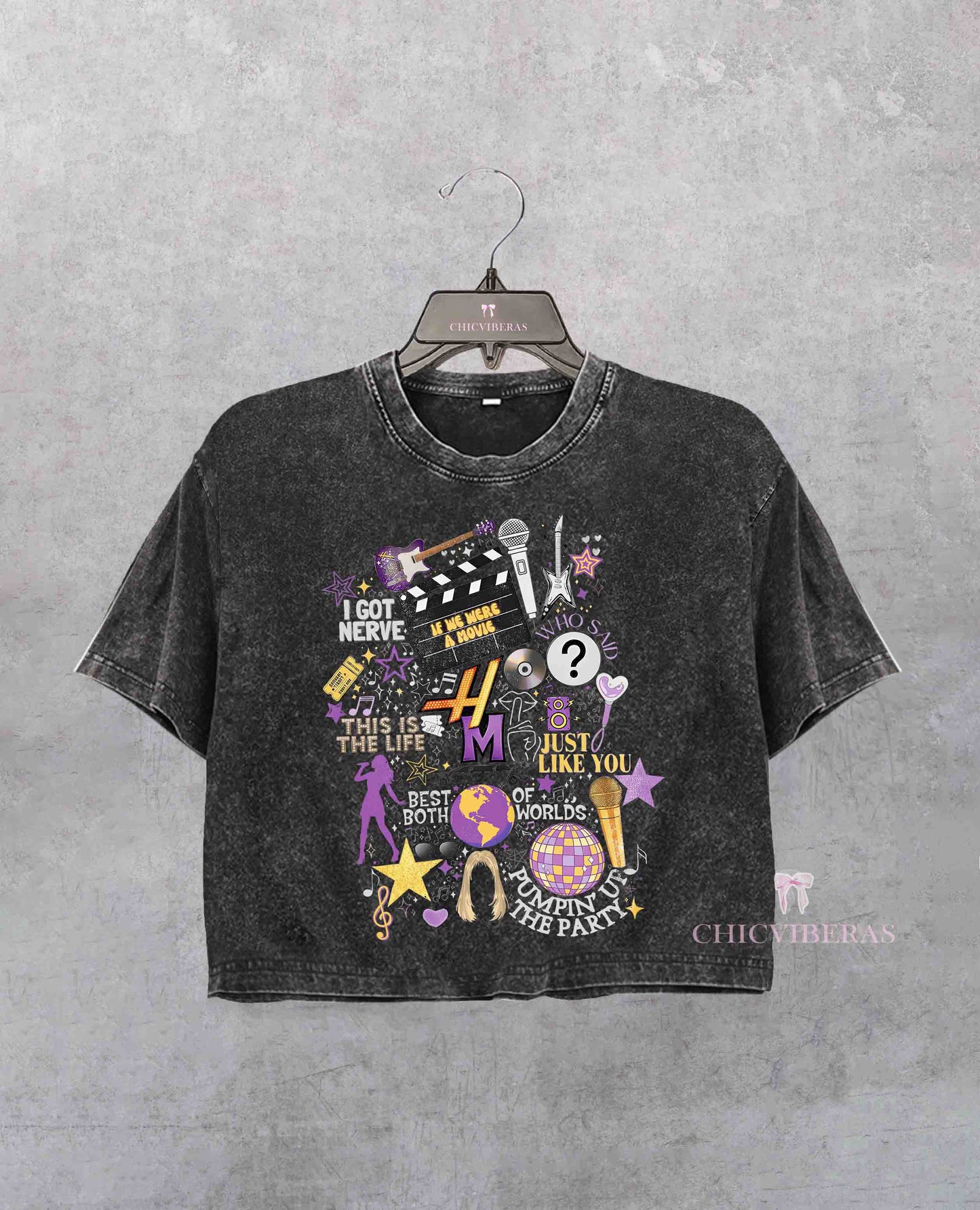 Hannah Montana 20Th Anniversary Crop Shirt