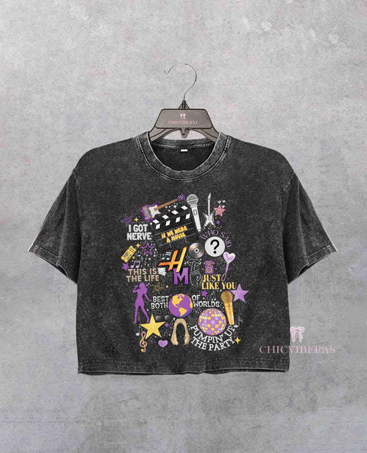 Hannah Montana 20Th Anniversary Crop Shirt