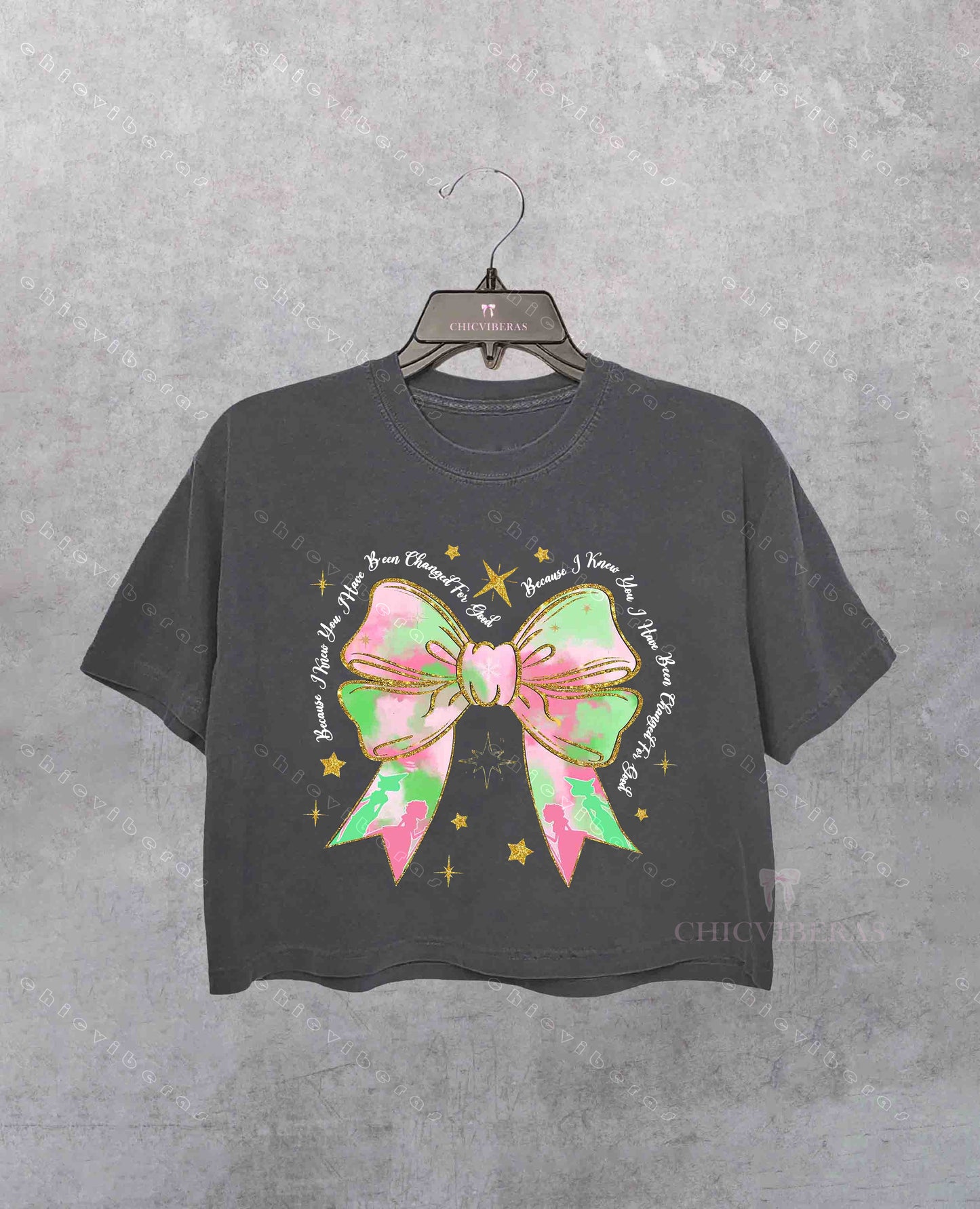 Wicked Coquette Bow Crop Shirt