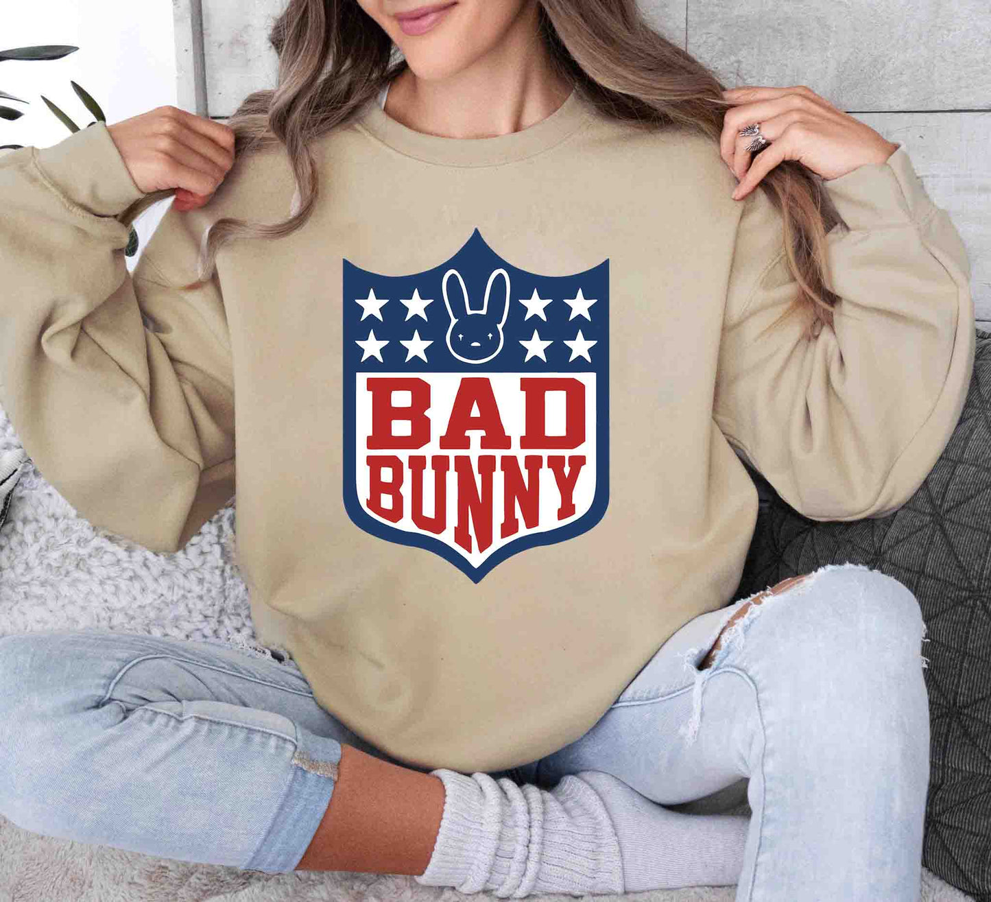 Bad Bunny Football Crewneck
