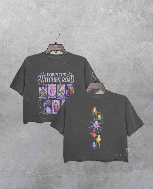 Down The Witches Road Wanda Vision Crop Shirt