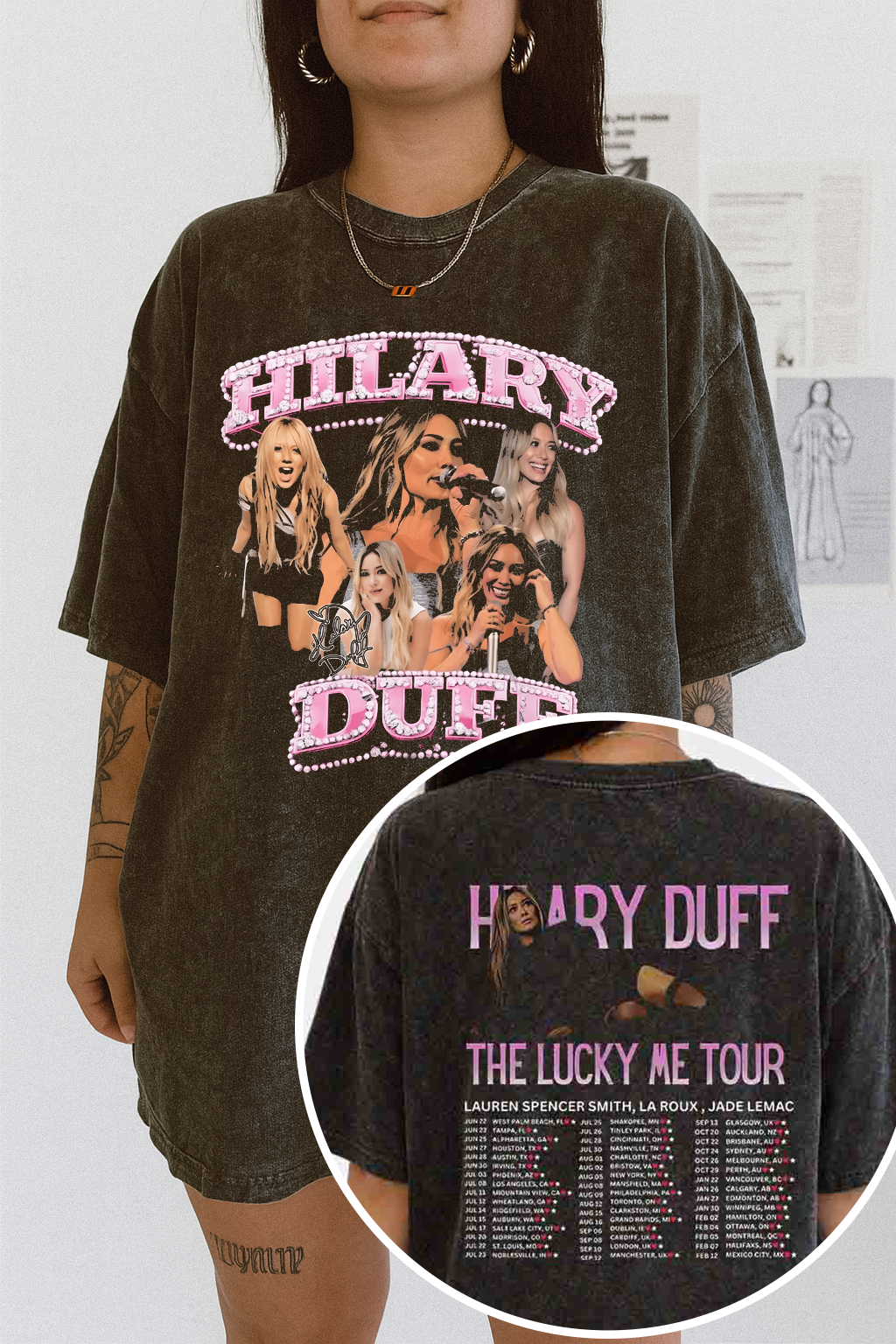 Hilary Duff The Lucky Me Tour 2026 Tee