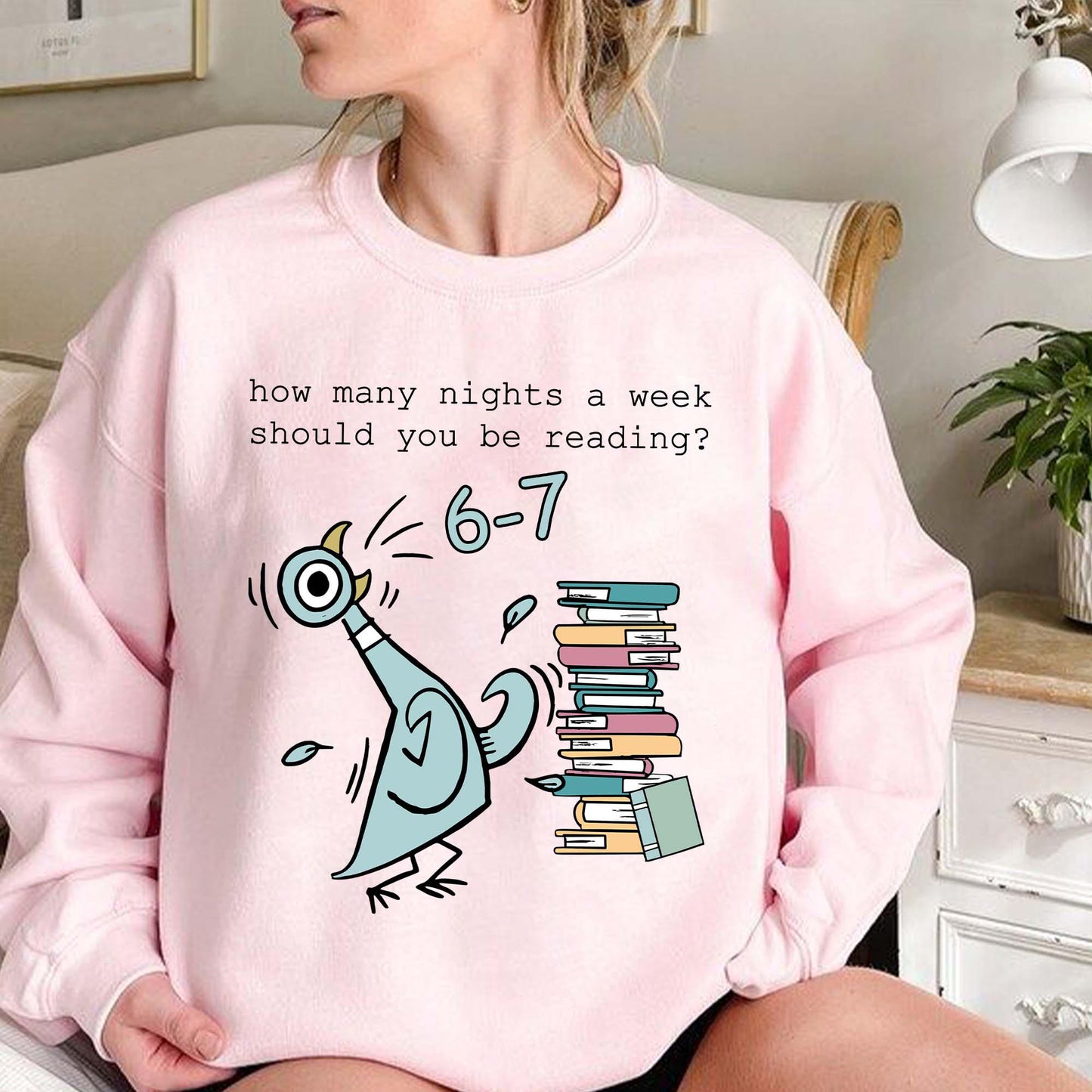How Many Nights A Week Should You Be Reading 6-7 Crewneck