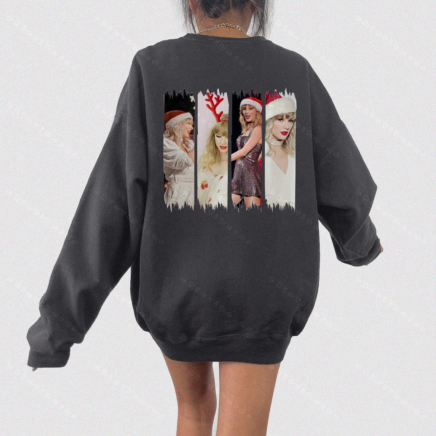 Merry Swiftmas Cozy Winter 2 Sided Crewneck