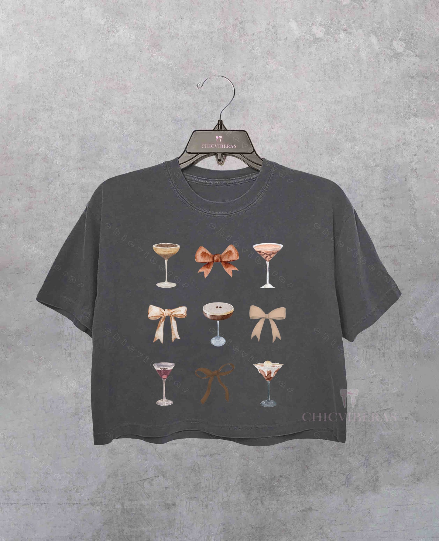 Espresso Martini Lover Coquette Crop Shirt