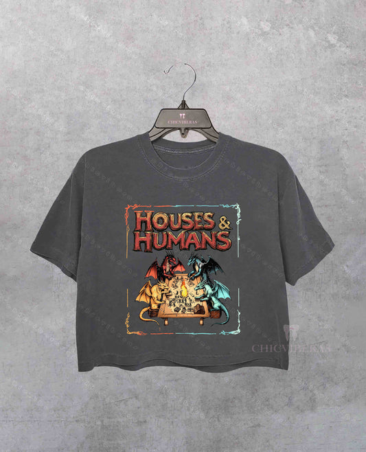 Houses and Humans D&D Crop Shirt