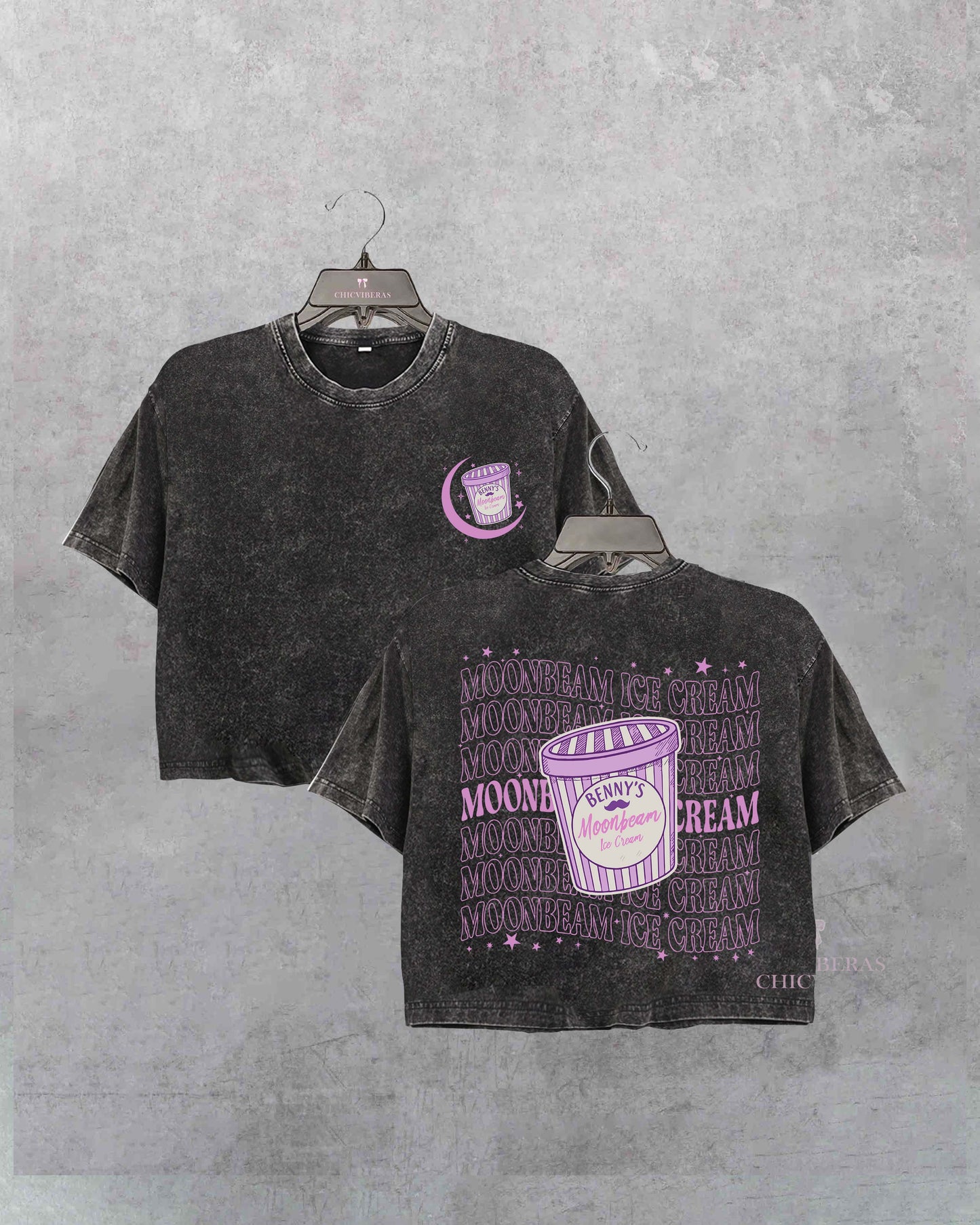 Ice Cream Music Crop Shirt