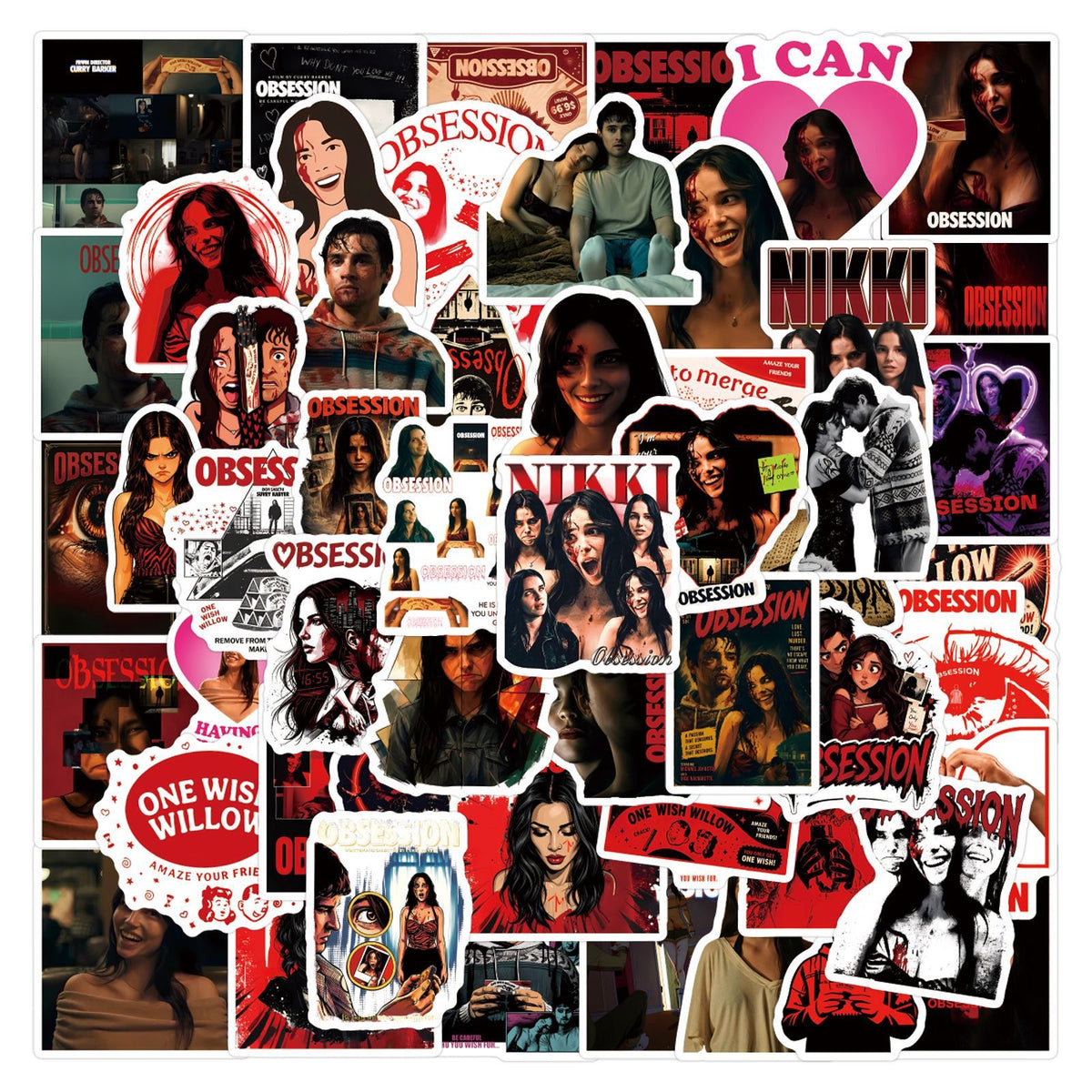 60 Pcs Obsession Sticker