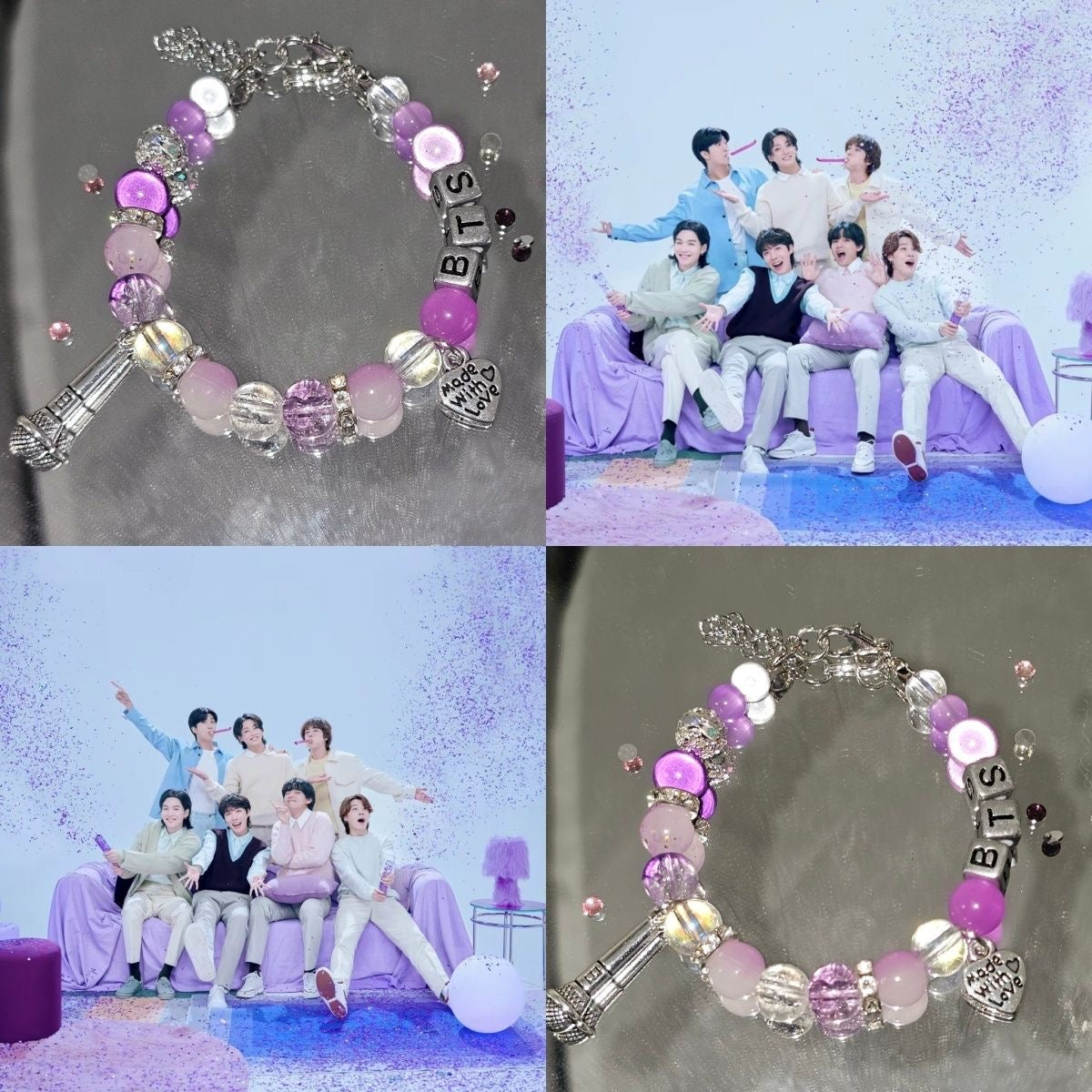 BTS Purple Support Bracelet