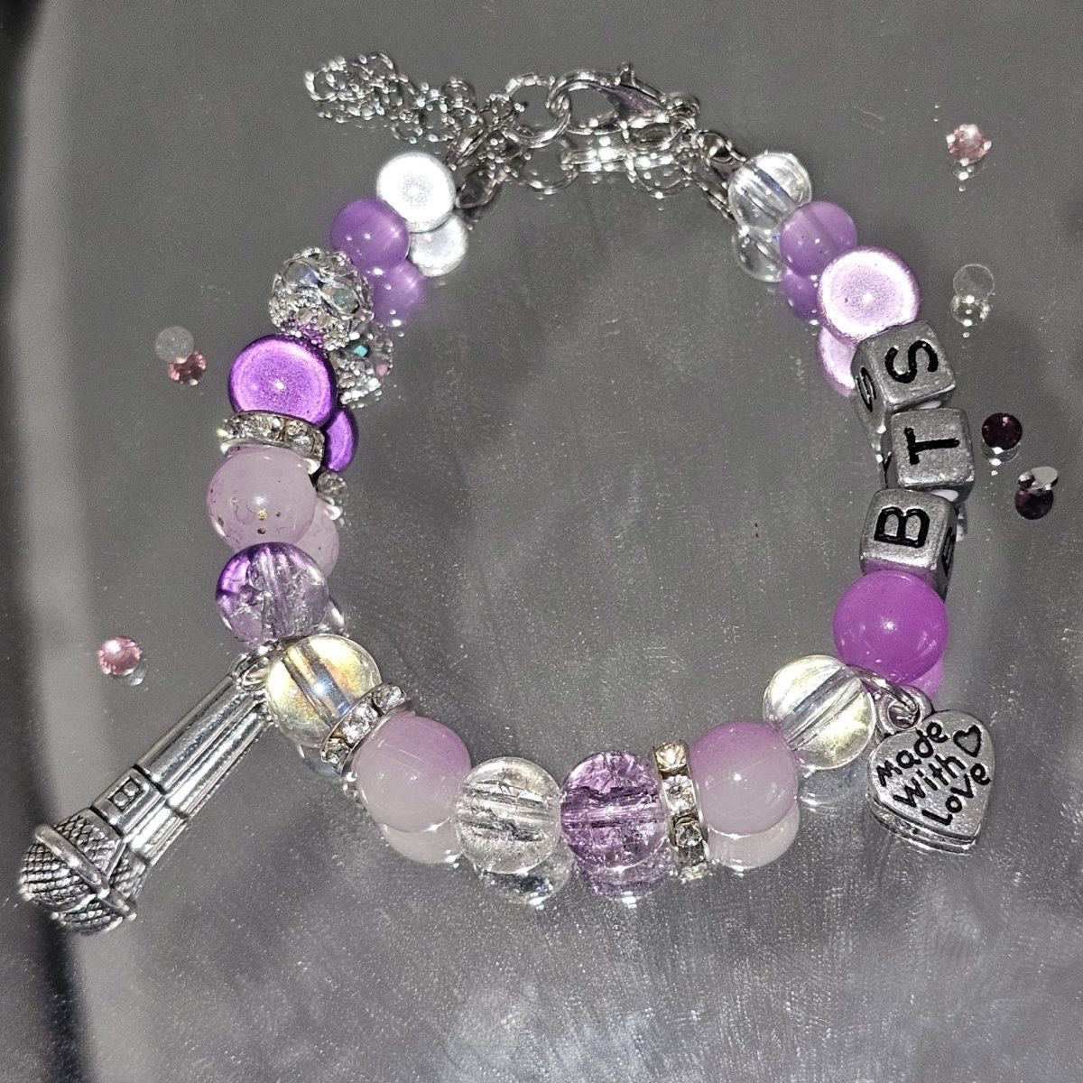 BTS Purple Support Bracelet