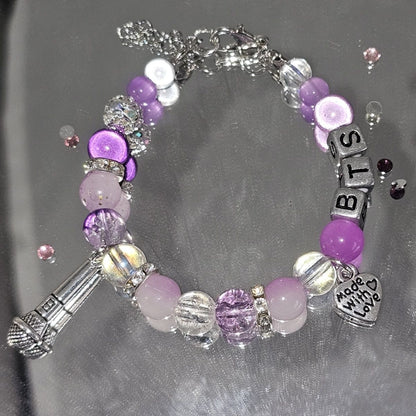 BTS Purple Support Bracelet