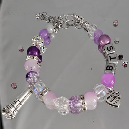 BTS Purple Support Bracelet
