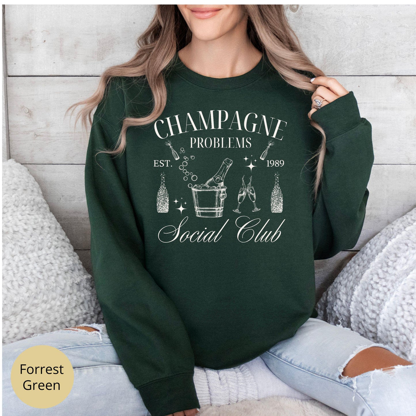 Champagne Problems Social Club Sweatshirt