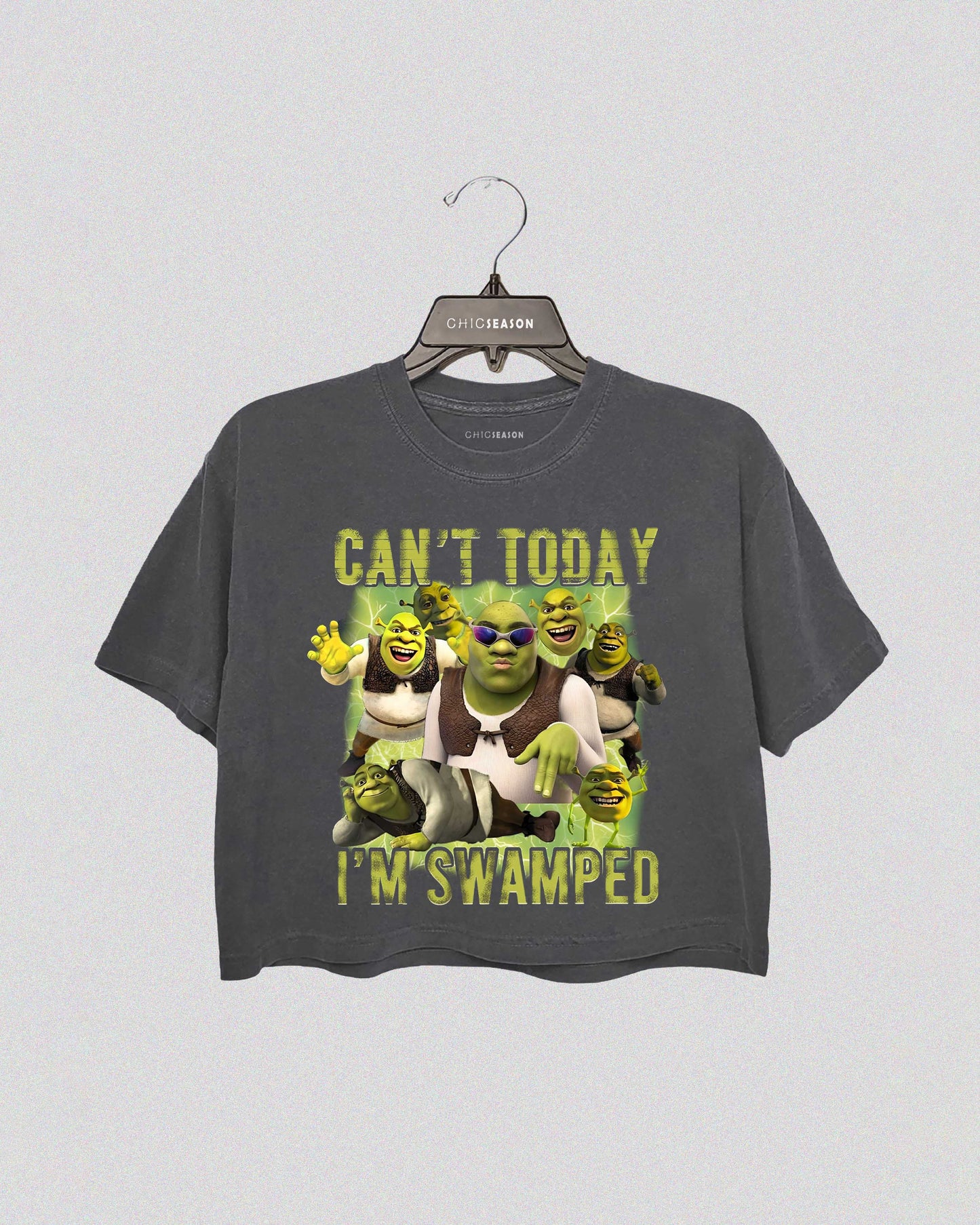 Can't Today I'm Swamped Shrek Funny Baby Tee