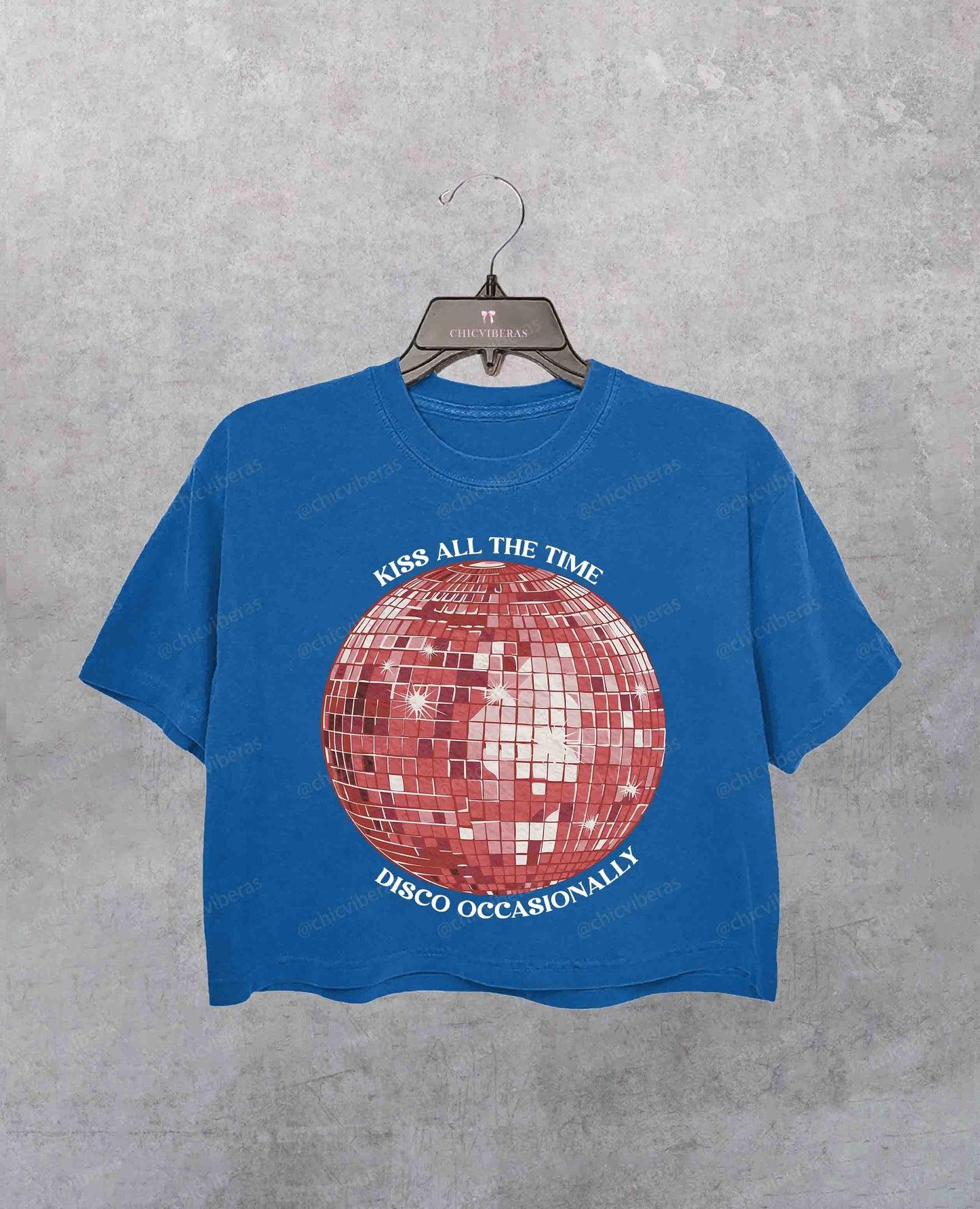 Harry Kiss All The Time Disco Ball Crop Shirt