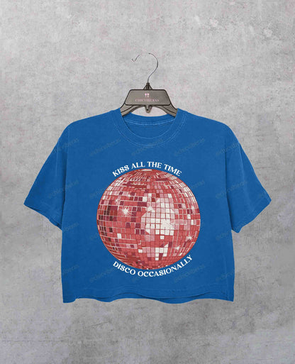 Harry Kiss All The Time Disco Ball Crop Shirt