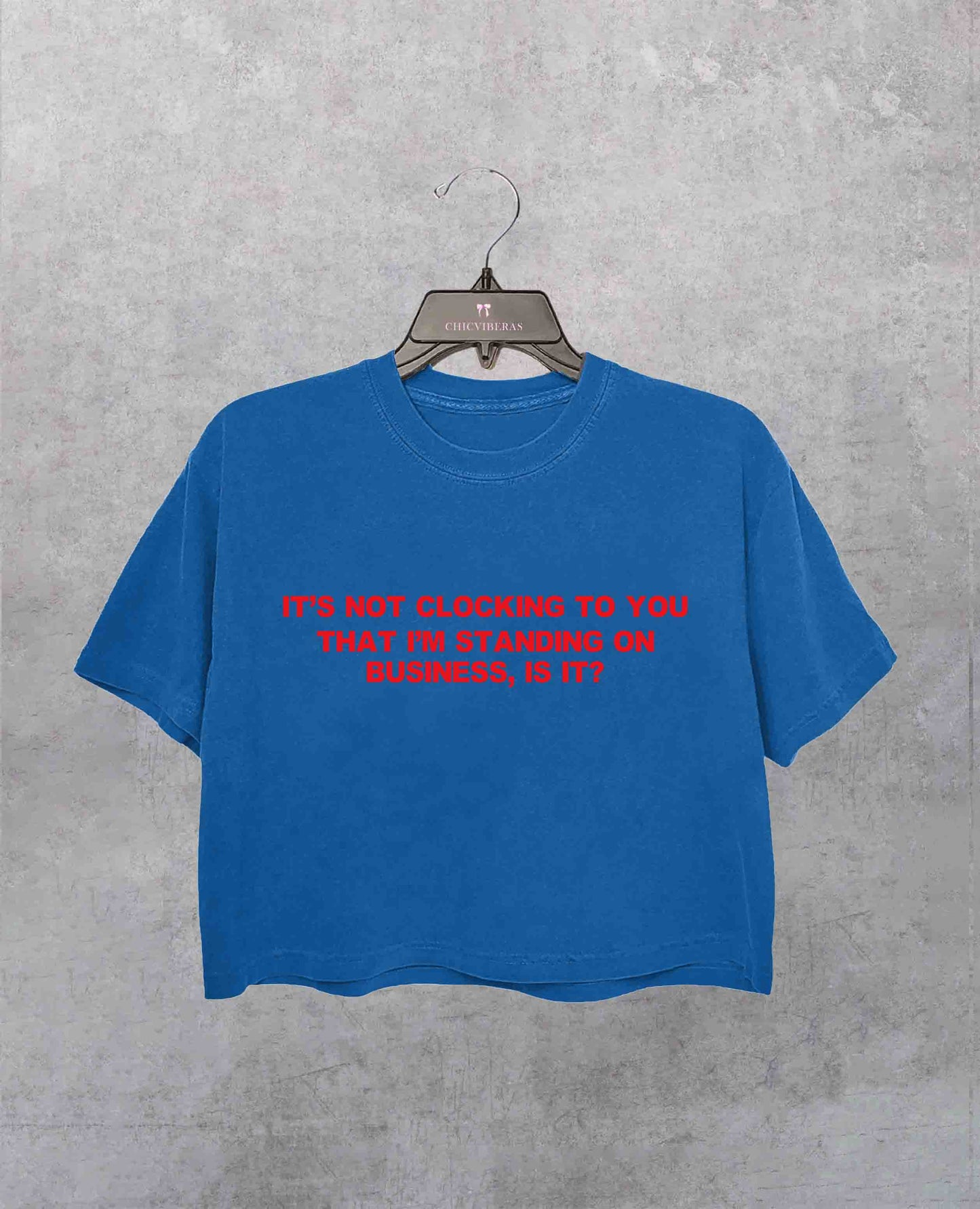 Standing On Business Crop Shirt