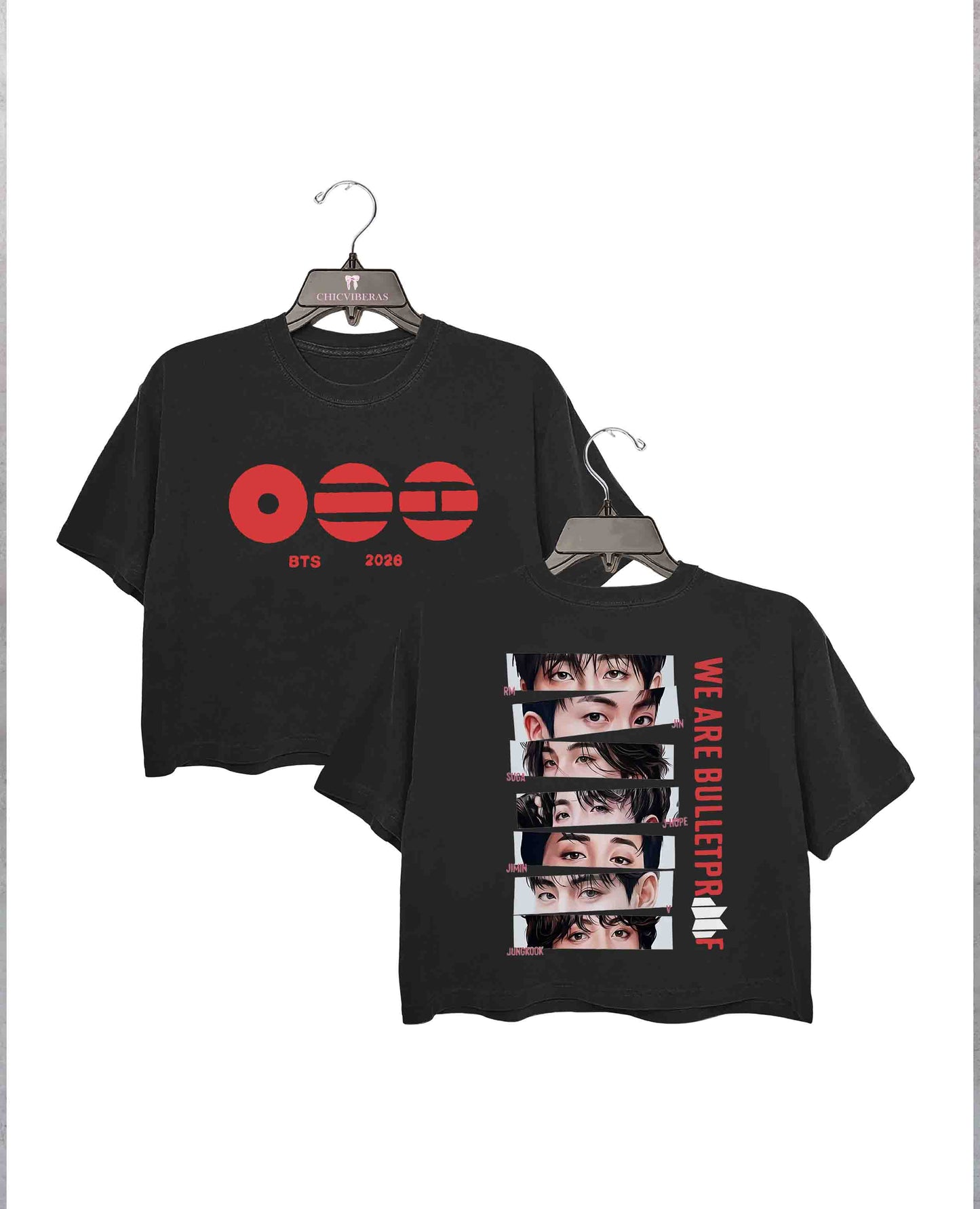 Limited BTS Kpop Tour Crop Shirt
