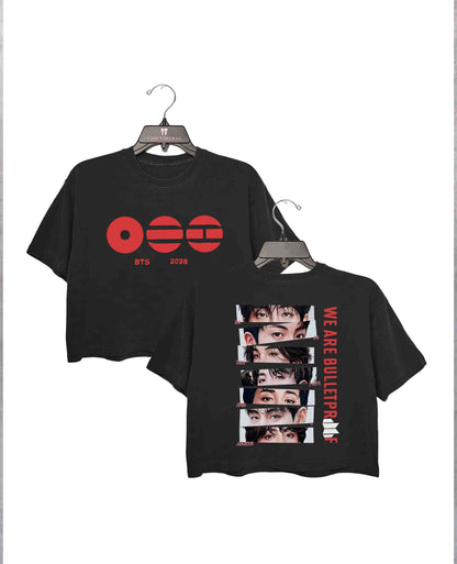 Limited BTS Kpop Tour Crop Shirt